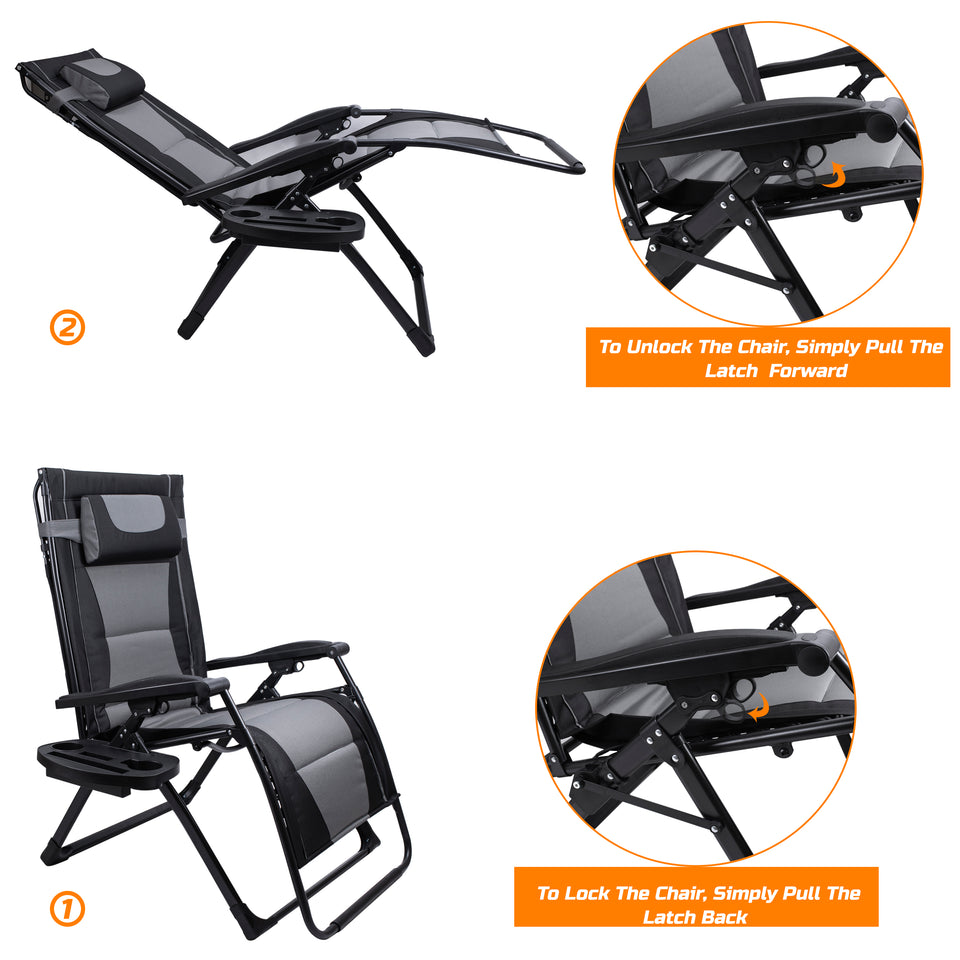 Heavy duty zero gravity chair 2025